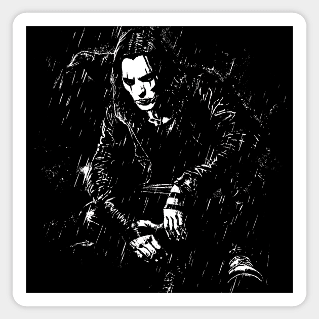 The Crow - Eric Draven Sticker by DesignedbyWizards